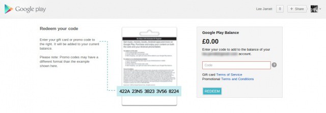 Google play store balance promo code